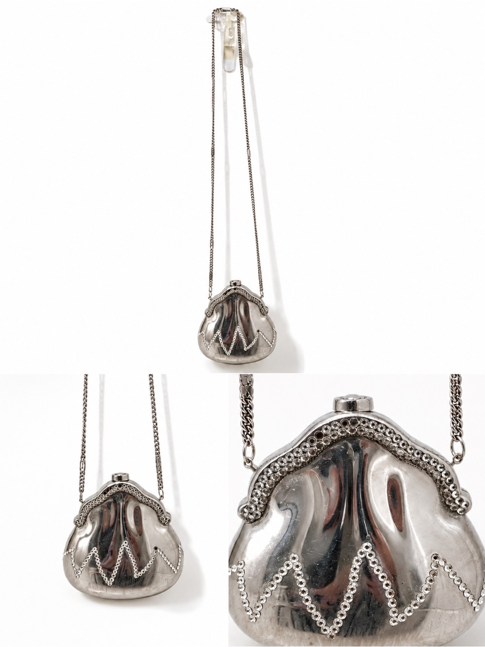 Vintage Italian-made hard-shell evening bag/clutch